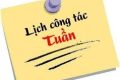 LỊCH CÔNG TÁC TUẦN 28 NĂM HỌC 2025 – 2026